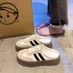 Women's Open-Toe Slippers for Outdoor Wear, 2026 New Thick-Soled Women's Half-Slippers, Spring and Summer Slip-On Shoes for Women