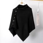 2025 New Style Shawl for Women, Spring & Fall Fashion, Versatile Diagonal Buckle, Loose, High-End Cape, Decorative Scarf and Cape - Image 13
