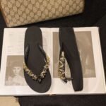 2025 Summer New Women's Shiny Rhinestone Flip-Flops Fashionable All-Match Comfortable Sandals Korean Style Trendy Beach Shoes - Image 9