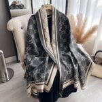 A1 Jacquard Landscape Painting Imitation Cashmere Scarf for Women's Office Air-Conditioned Room Thickeneded Warm Long Trendyy Hot Style Scarf