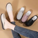Cross-Border Large Size 2026 New Spring Mule Shoes for Women, Fashionable Embroidered Mom Shoes, Non-Slip Women's Shoes, Sizes 35-42 - Image 6