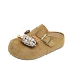2026 Spring New Birkenstock Shoes Ins Korean Style Female Student Slip-On Half-Slip Casual Shoes Street Style Y705 - Image 8