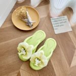 Summer Dopamine Fairy Style Beach Shoes Internet Celebrity Same Style Butterfly Orchid Flip-Flops Vacation Flip-Flops - Image 9