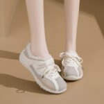 K6812 retro ballet training shoes for women, 2026 new autumn versatile white sneakers, sports casual Forrest Gump sneakers