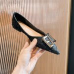 Pointed Toe Flats for Women 2026 Spring Versatile Flat Gentle Shoes Fairy Style Plus Size Women's Shoes 41 to 43 Shallow Mouth Shoes Low Heel - Image 6