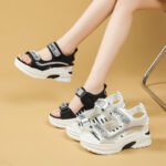 Cross-border plus size Wedge Sports Sandals for Women 2025 Summer New European and American Style Platform Lightweight Sandals for Women - Image 4