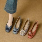 2025 Spring Collection Double g Buckle Multi-Color Options Women's Simple Versatile Slip-On Loafers Fashion Moccasins - Image 6
